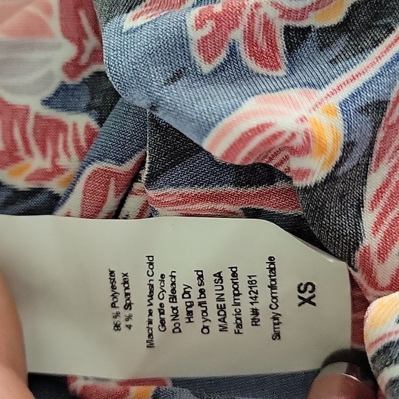 LulaRoe Blue,Red,Orange Floral Maxi Skirt Maxmalisim Style Size XS NWT - Picture 11 of 11